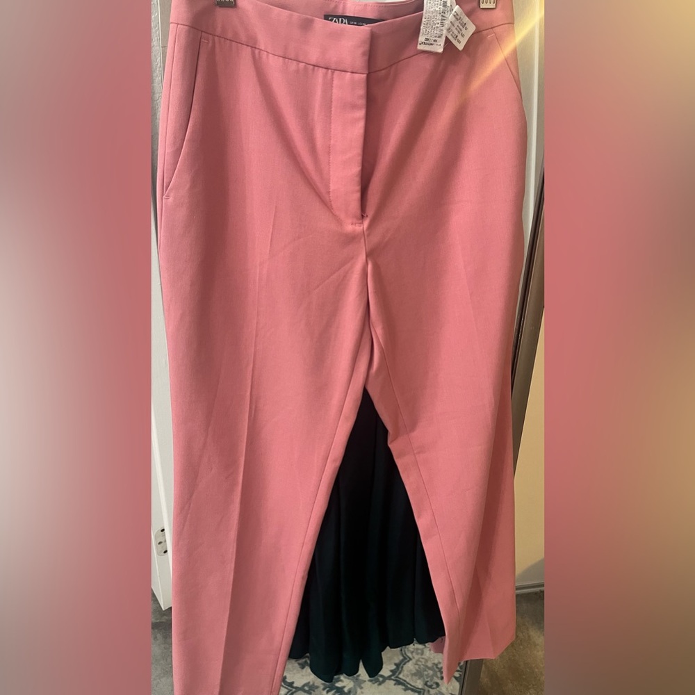 Zara pants pink business casual office size 4 small